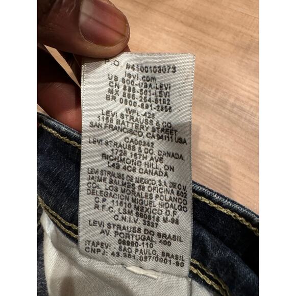 Levi Strauss & Co. 535 Denim Legging Jeans Zipper Hem Medium Wash Womens Size 7M - Picture 7 of 14